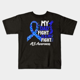 Als Awareness Als Dad Support Kids T-Shirt